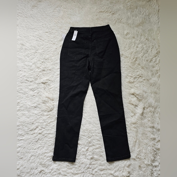 NWT No Boundaries Juniors Black Jeans Size 1 High Rise Mom Jean - Picture 7 of 10